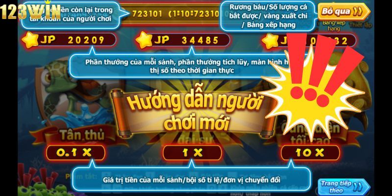 Xem hướng dẫn thật kỹ trước khi bắt đầu trò chơi