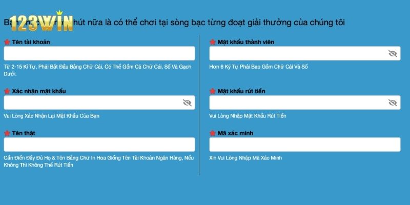 Thủ tục gia nhập trên website cực kỳ đơn giản