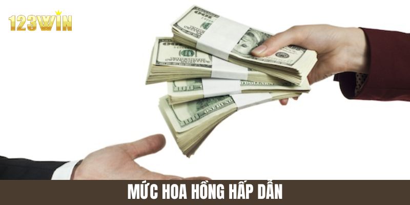 Mức hoa hồng hấp dẫn khi trở thành đại lý 123win